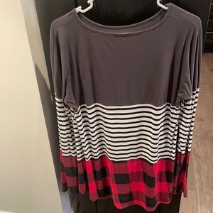 Buffalo Plaid Long Sleeve Top